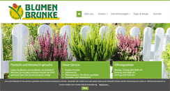 Desktop Screenshot of blumen-brunke.de