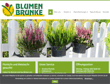 Tablet Screenshot of blumen-brunke.de